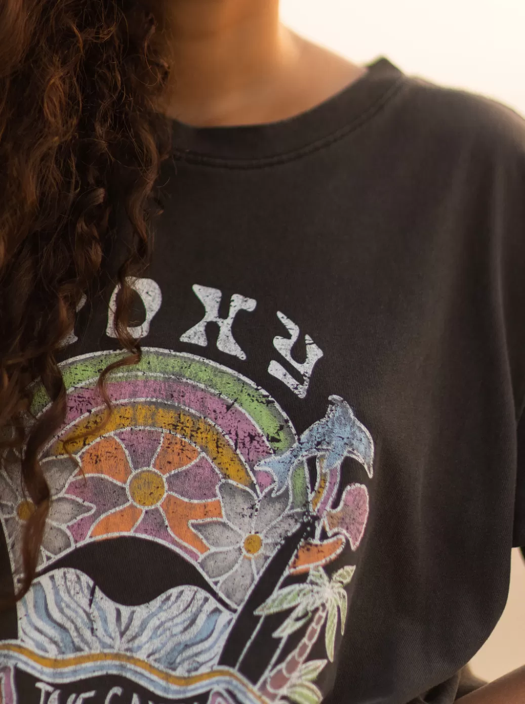 Tees & Tanks | WOMEN ROXY To The Sun T-Shirt Anthracite