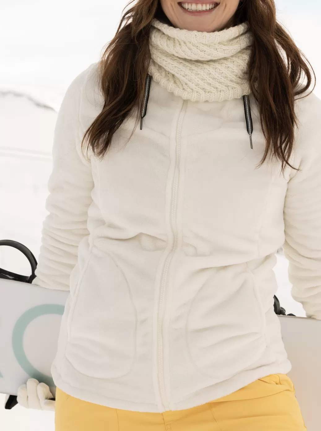 Base Layers | Fleece & Softshells | WOMEN ROXY Tundra Technical Fleece Egret