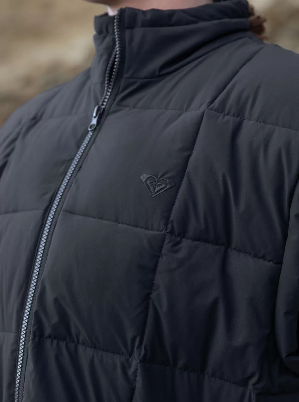 Caroline Marks Favorites | Active by Nature | Jackets | WOMEN ROXY Waves Of Warmth Quilted Vest Anthracite