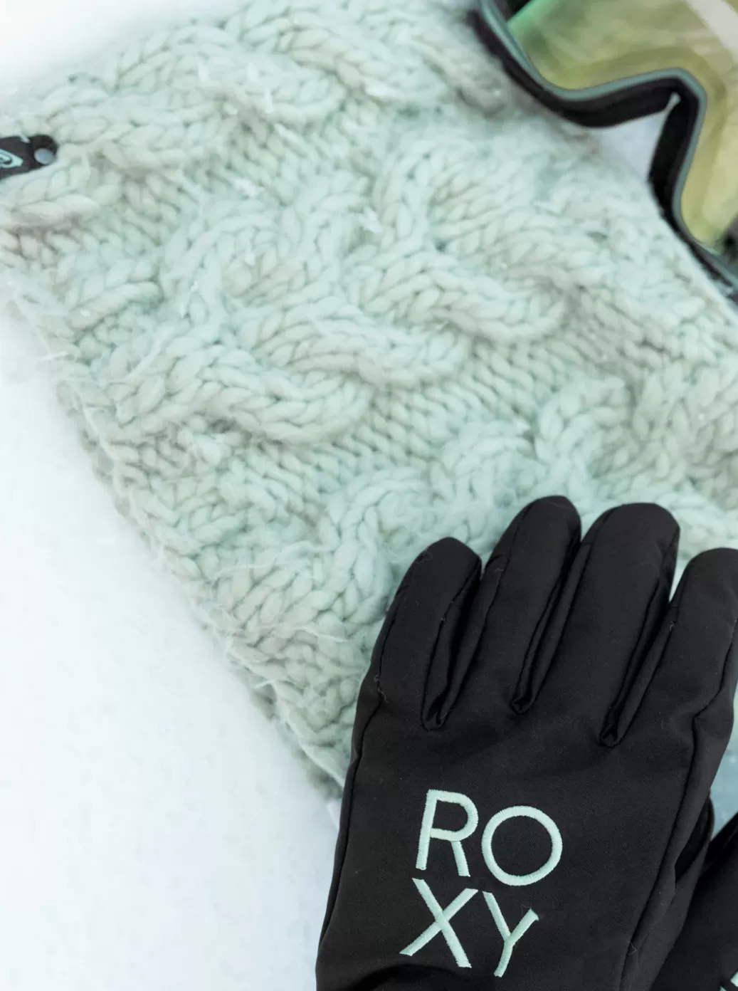 Hydrosmart | Snow Accessories | WOMEN ROXY Winter Technical Fleece Collar Cameo Green